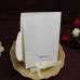 Cheap Invitation Card Foiling Wedding Invitation with Silk Bow Heart Shape